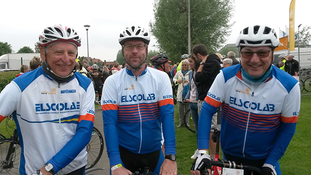 Elscolab cycles 1000 km for Kom op tegen Kanker