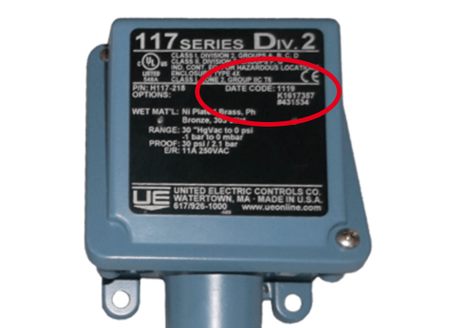 UE switch 117 series