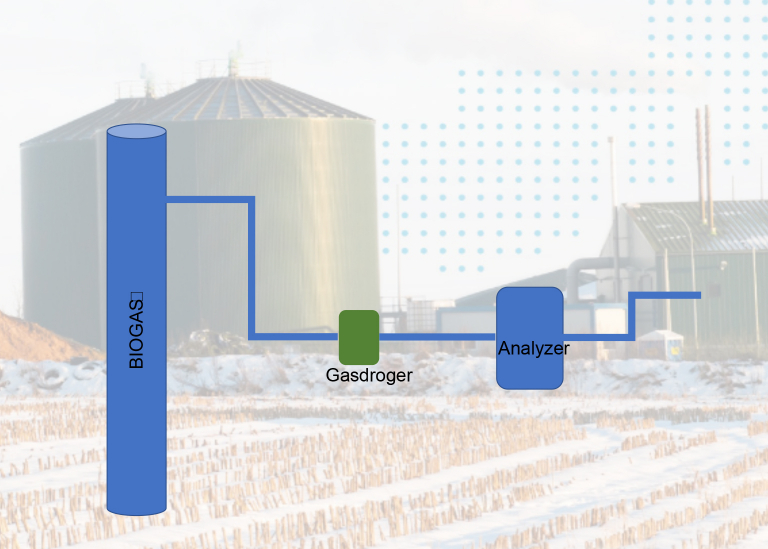Biogas installation