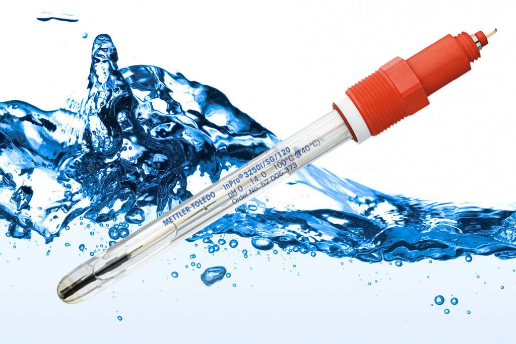 Measuring pH in water for pharmaceutical use