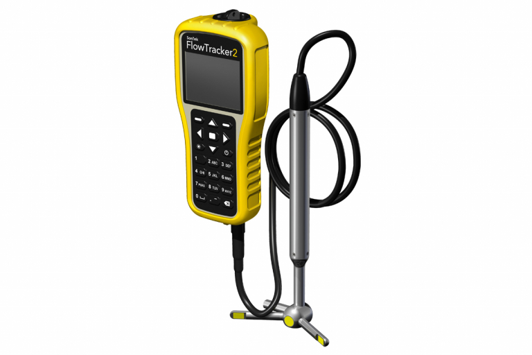 The SonTek FlowTracker 2 portable ADV accurately measures water velocities and automatically calculates the flow rates.