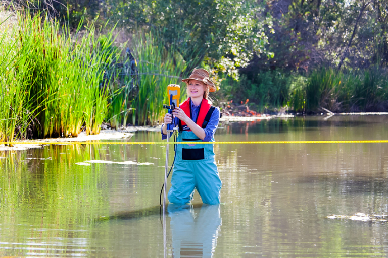 The SonTek FlowTracker 2 portable ADV accurately measures water velocities and automatically calculates the flow rates.